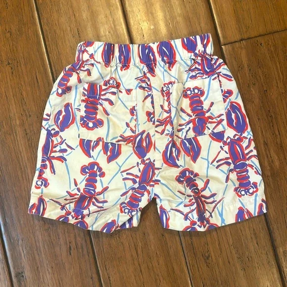 Lobster Print Shorts CPC Childrenswear 2T EUC Toddler Boy Elastic Waist Nautical - Picture 2 of 3